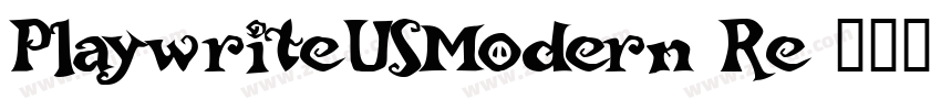 PlaywriteUSModern Re字体转换